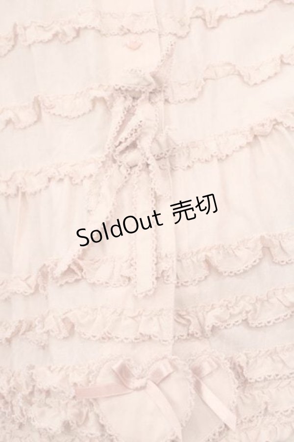 画像3: PINK HOUSE / ハートワッペン使いローンティアードスカート  ピンク I-25-11-15-090-LO-SK-SA-ZI (3)