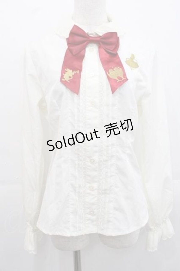 画像1: BABY,THE STARS SHINE BRIGHT / Alice Red&Black ブラウス M アイボリー I-25-11-15-002-BA-BL-SA-ZI (1)