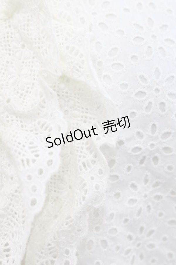 画像3: Jane Marple / 総レースハイネックジップアップジャケット M アイボリー I-25-11-15-011-JM-JA-SA-ZI (3)