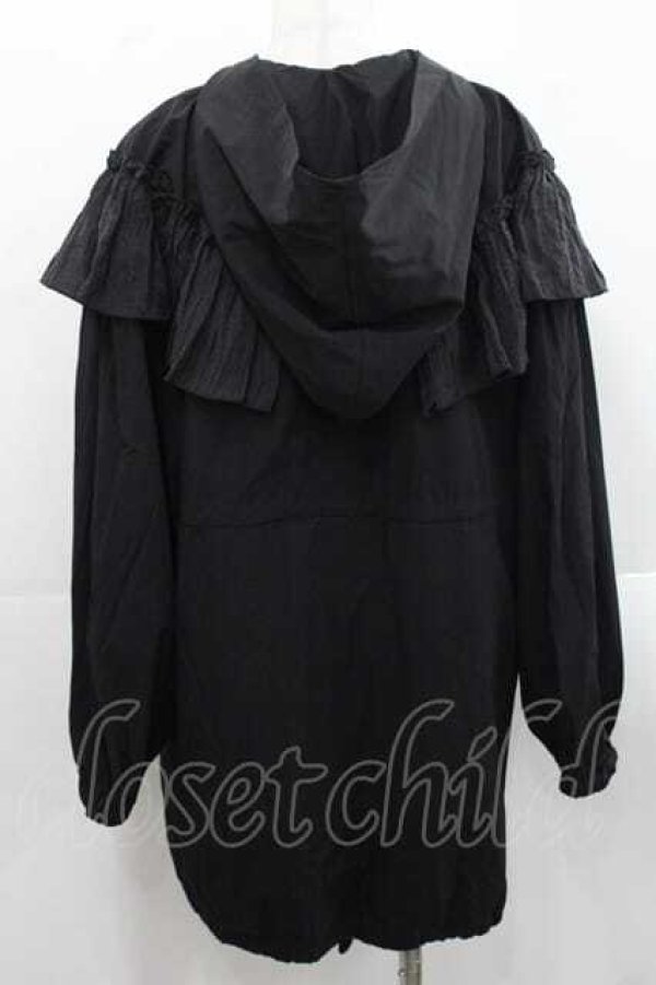 画像2: merry jenny / フリルマウンテンパーカー  ブラック I-25-11-15-012-LO-CO-SA-ZI (2)