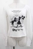 画像1: PUTUMAYO / innocent insanityカットソー  白Ｘ黒 I-25-11-15-015-PT-TO-SA-ZI (1)