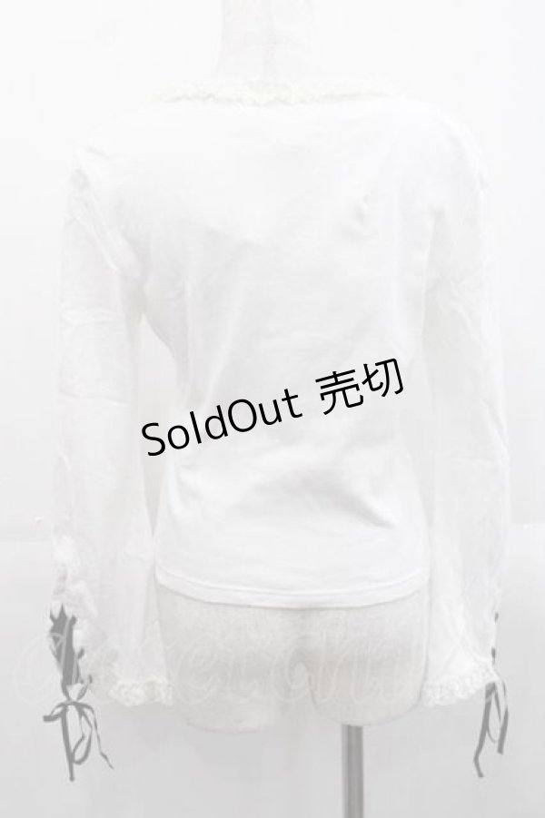 画像2: PUTUMAYO / スウィーツアリスプリントカットソー  白Ｘ黒 I-25-11-15-016-PT-TO-SA-ZI (2)