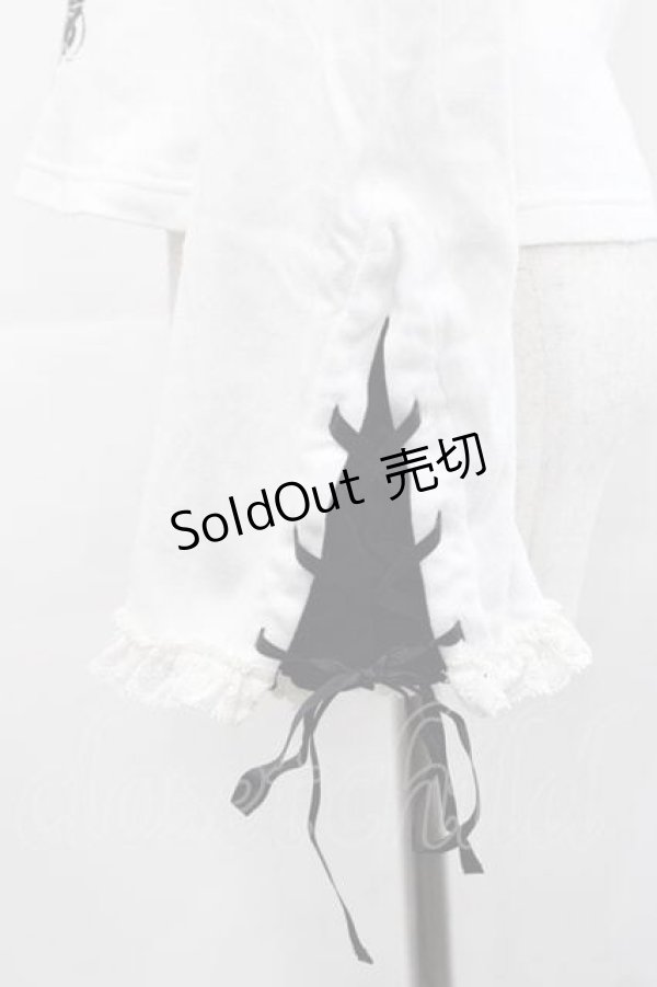 画像4: PUTUMAYO / スウィーツアリスプリントカットソー  白Ｘ黒 I-25-11-15-016-PT-TO-SA-ZI (4)