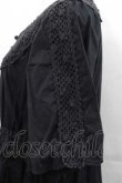 画像3: INGEBORG / 編み薔薇レース半袖チュニック  黒 I-25-11-15-019-LO-BL-SA-ZT1227K (3)