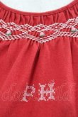 画像3: PINK HOUSE / PH刺繍半袖カットソー  赤Ｘピンク I-25-11-15-021-LO-TO-SA-ZT1227K (3)