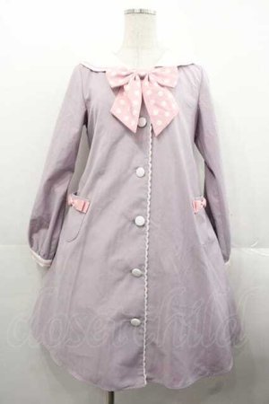 画像: Cute.Q / Marine 水玉リボン ワンピース S ラベンダー I-25-11-18-048-EL-OP-SA-ZI