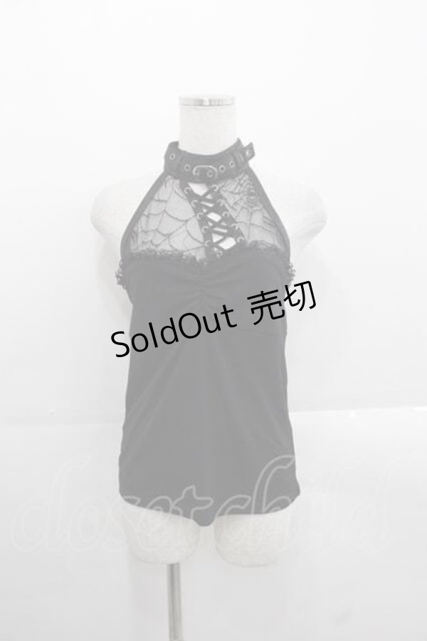 画像1: Qutie Frash / ホルターキャミソール  黒 I-25-11-18-009-QU-TO-SA-ZI (1)