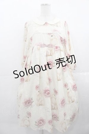画像: Leur Getter / Rose Rabbit袖付ワンピース M アイボリー I-25-11-18-051-LU-OP-SA-ZI