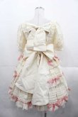 画像2: Bear's Dinner（海外ロリータブランド） / 塔莉ワンピース S アイボリー×ピンク I-25-11-18-056-LO-OP-SA-ZI (2)