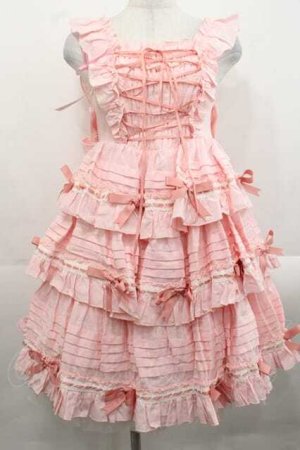 画像: Bear's Dinner（海外ロリータブランド） / 塔莉ワンピース S ピンク I-25-11-18-057-LO-OP-SA-ZI