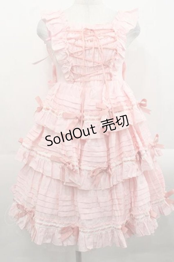 画像1: Bear's Dinner（海外ロリータブランド） / 塔莉ワンピース S ピンク I-25-11-18-057-LO-OP-SA-ZI (1)