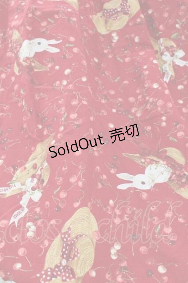 画像4: PINK HOUSE / チェリー&ハットプリントワンピース  レッド I-25-11-18-063-LO-OP-SA-ZI (4)