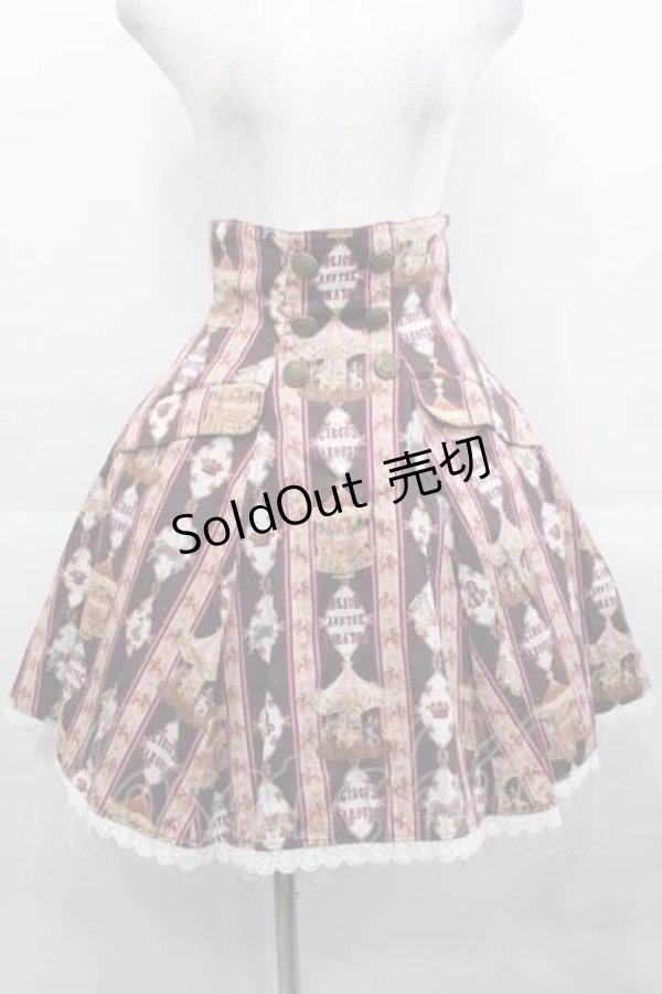 画像1: ALICE and the PIRATES / レジメンタルカルーセル柄スカート   I-25-11-18-066-PA-SK-SA-ZI (1)