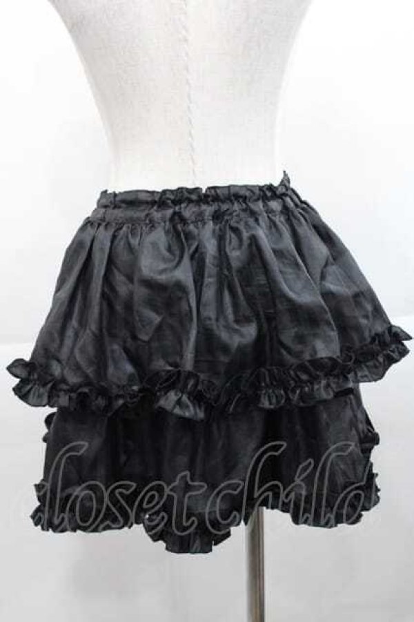 画像2: MARBLE / 2段フリルスカート  黒 I-25-11-18-071-GO-SK-SA-ZI (2)