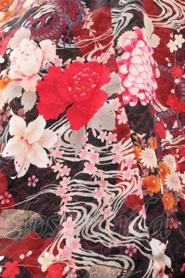 画像3: Qutie Frash / 裏地和柄変形スカート  赤 I-25-11-18-072-QU-SK-SA-ZI (3)