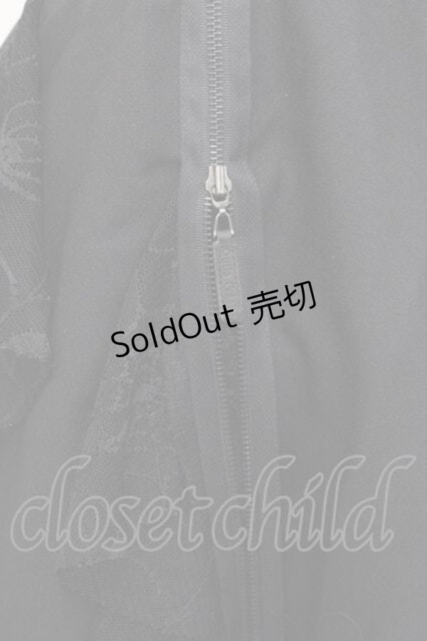 画像4: Qutie Frash / 龍プリントZIP蜘蛛の巣レーススカート  黒 I-25-11-18-073-QU-SK-SA-ZI (4)