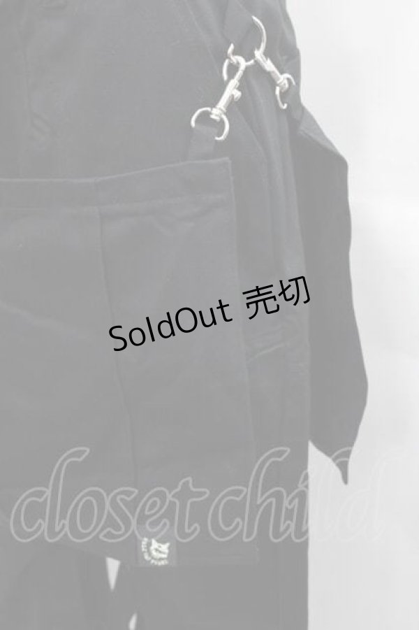 画像4: HELL CAT PUNKS / ZIPボンテージパンツ  黒 I-25-11-18-079-PU-PA-SA-ZI (4)