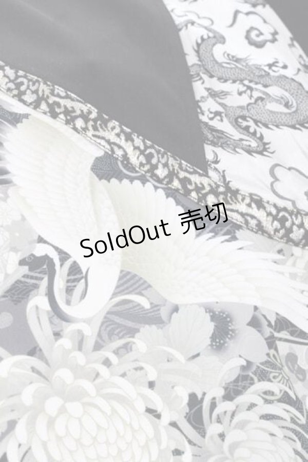 画像4: Qutie Frash / シフォンプリーツ重ねワイドパンツ  黒Ｘ白 I-25-11-18-080-QU-PA-SA-ZI (4)