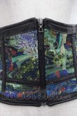画像3: Qutie Frash / 3連ベルト和柄コルセット  黒Ｘ青 I-25-11-18-082-QU-TO-SA-ZI (3)