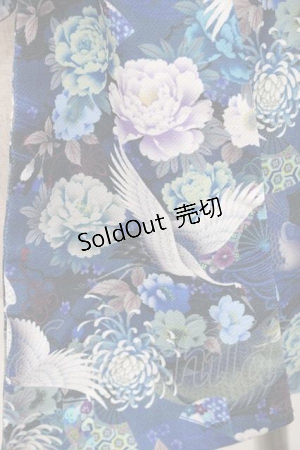 画像5: Qutie Frash / チャイナボタンリボンコルセット  黒Ｘ青 I-25-11-18-084-QU-TO-SA-ZI (5)