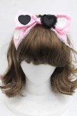 画像2: LOLITAその他(お買取対象外) / ハートアップリケカチューシャ  ピンク I-25-11-18-088-LO-AC-SA-ZI (2)
