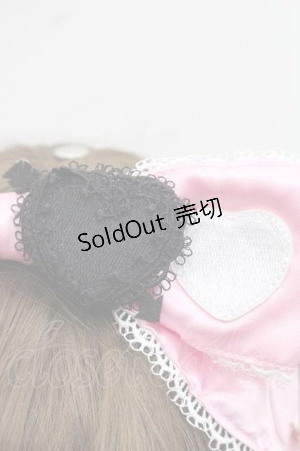 画像3: LOLITAその他(お買取対象外) / ハートアップリケカチューシャ  ピンク I-25-11-18-088-LO-AC-SA-ZI (3)