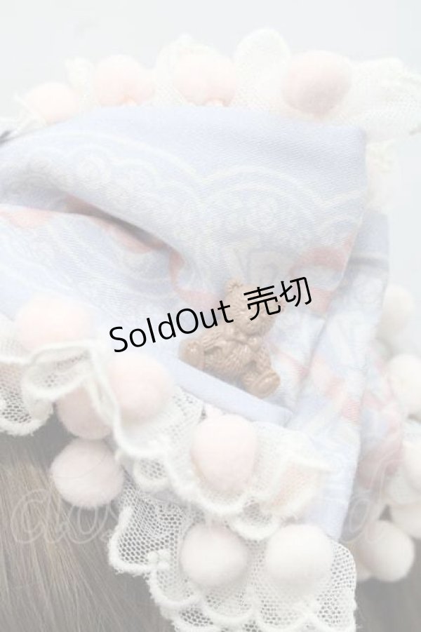 画像3: Lullaby（海外ロリータブランド） / Bear’s Lullaby カチューシャ  サックス I-25-11-18-092-LO-AC-SA-ZI (3)