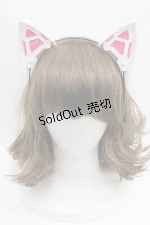 画像1: 中央町戦術工芸 / ネコミミユニット  白ｘピンク I-25-11-18-096-PU-AC-SA-ZI (1)