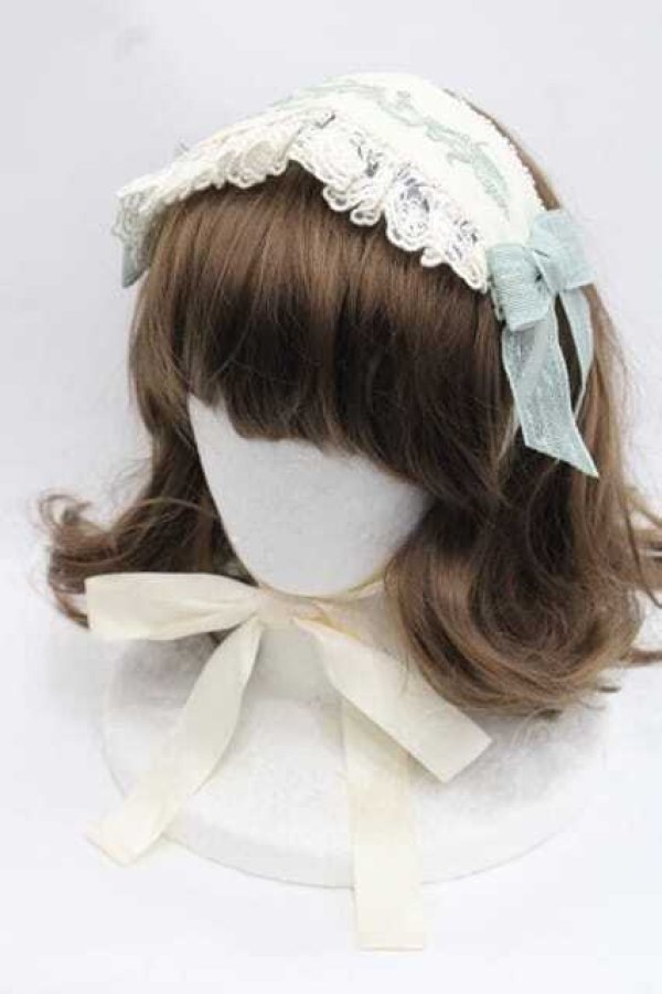 画像1: 玻璃紙之夜(Nuit De Cellophone)（海外ロリータブランド） / 幽谷風鈴ヘッドドレス  グリーン I-25-11-18-097-LO-ZA-SA-ZI (1)