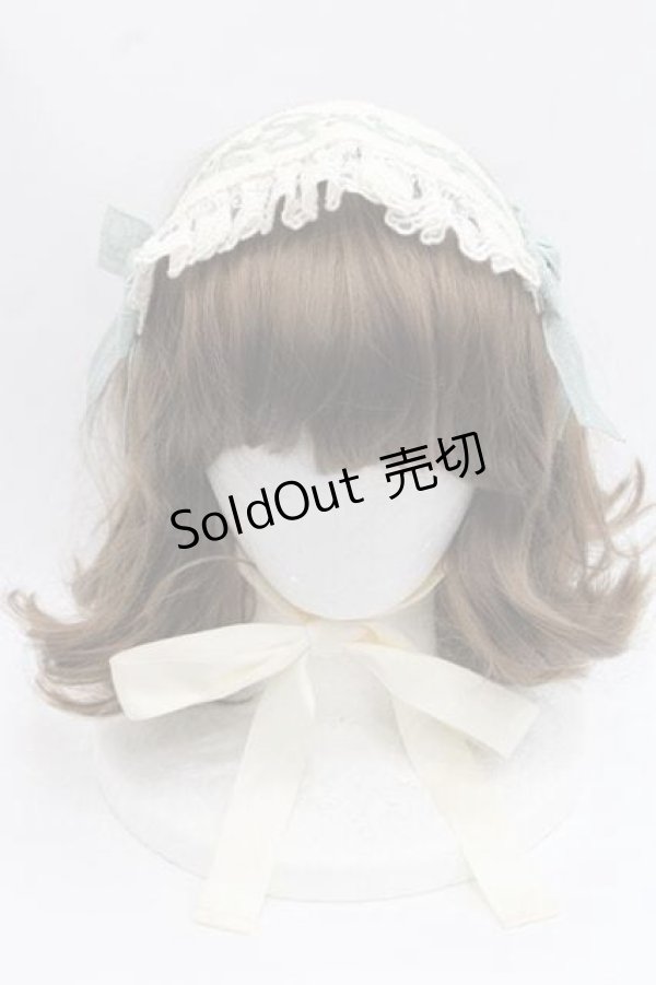画像2: 玻璃紙之夜(Nuit De Cellophone)（海外ロリータブランド） / 幽谷風鈴ヘッドドレス  グリーン I-25-11-18-097-LO-ZA-SA-ZI (2)