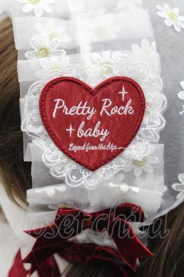 画像4: Pretty Rock Baby（海外ロリータブランド） / オーガンジーバブーシュカ  ホワイト I-25-11-18-099-LO-ZA-SA-ZI (4)