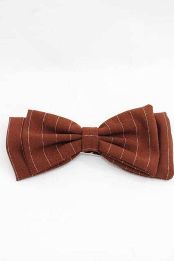 画像1: LOLITAその他(お買取対象外) / ストライプリボンクリップ  ブラウン I-25-11-18-103-LO-ZA-SA-ZI (1)