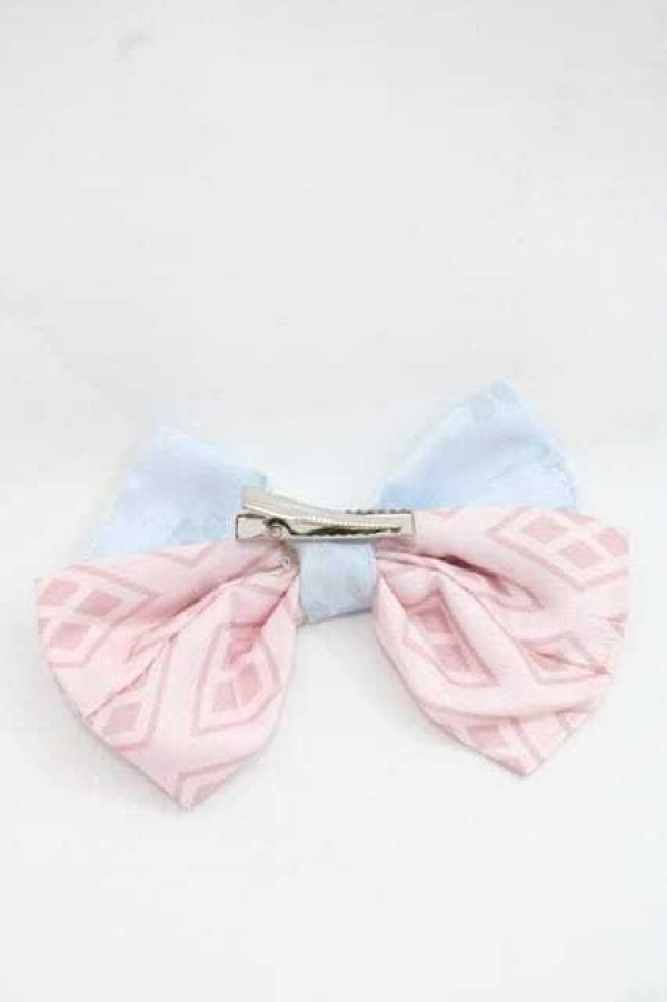 画像2: Nyanya / 山茶歌謡リボンクリップ  浅葱 I-25-11-18-106-EL-ZA-SA-ZI (2)