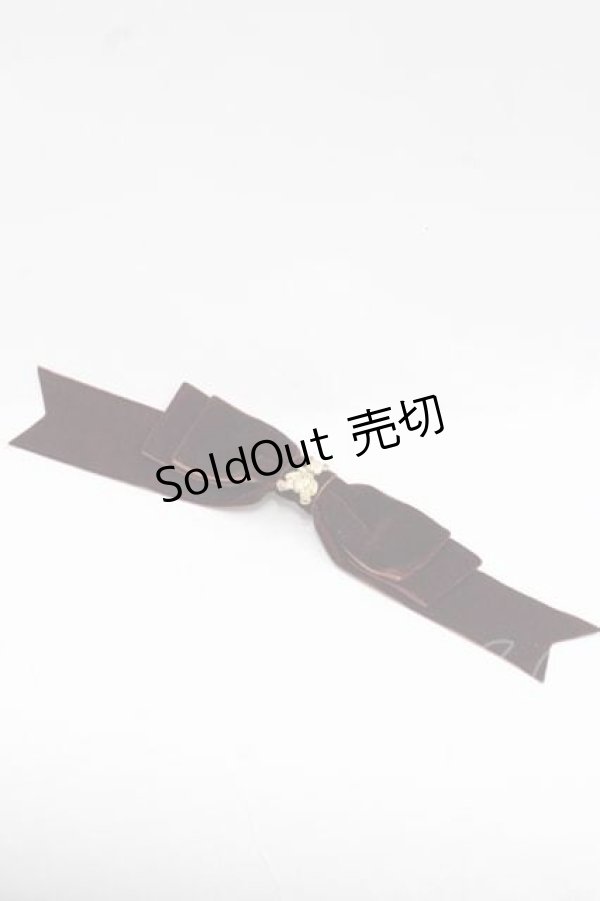 画像1: LOLITAその他(お買取対象外) / ベルベットクマチャームリボンクリップ  ブラウン I-25-11-18-107-LO-ZA-SA-ZI (1)