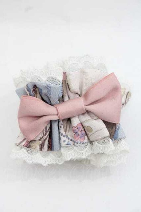 画像1: Frozen memory（海外ロリータブランド） / Lazy afternoonヘアタイ  サックス I-25-11-18-112-LO-ZA-SA-ZI (1)