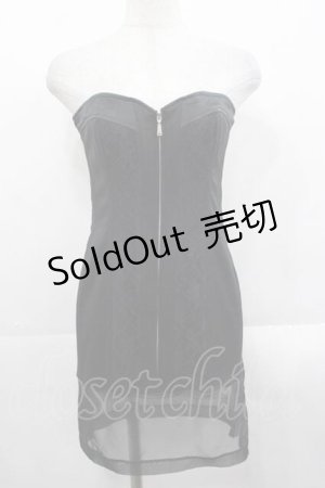 画像: alice auaa / ロングコルセットビスチェ 3 ブラック I-25-11-18-021-AA-TO-SA-ZI