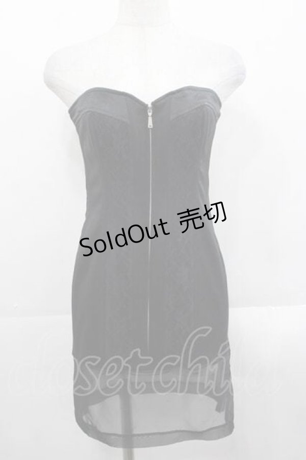 画像1: alice auaa / ロングコルセットビスチェ 3 ブラック I-25-11-18-021-AA-TO-SA-ZI (1)