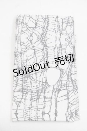 画像: alice auaa / Netタイツ M-L ホワイト×ブラック I-25-11-18-124-AA-ZA-SA-ZI