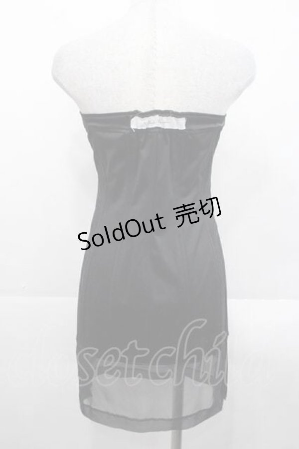 画像2: alice auaa / ロングコルセットビスチェ 3 ブラック I-25-11-18-021-AA-TO-SA-ZI (2)