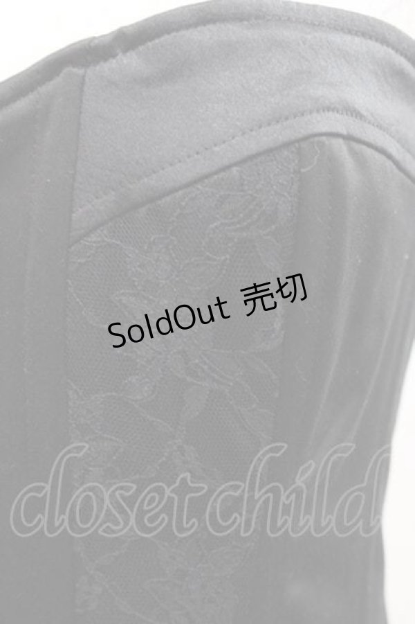 画像4: alice auaa / ロングコルセットビスチェ 3 ブラック I-25-11-18-021-AA-TO-SA-ZI (4)