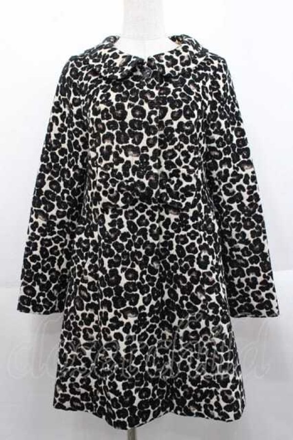 画像1: Emily Temple cute / レオパードジャガードコート  ベージュ I-25-11-18-026-ET-CO-SA-ZI (1)