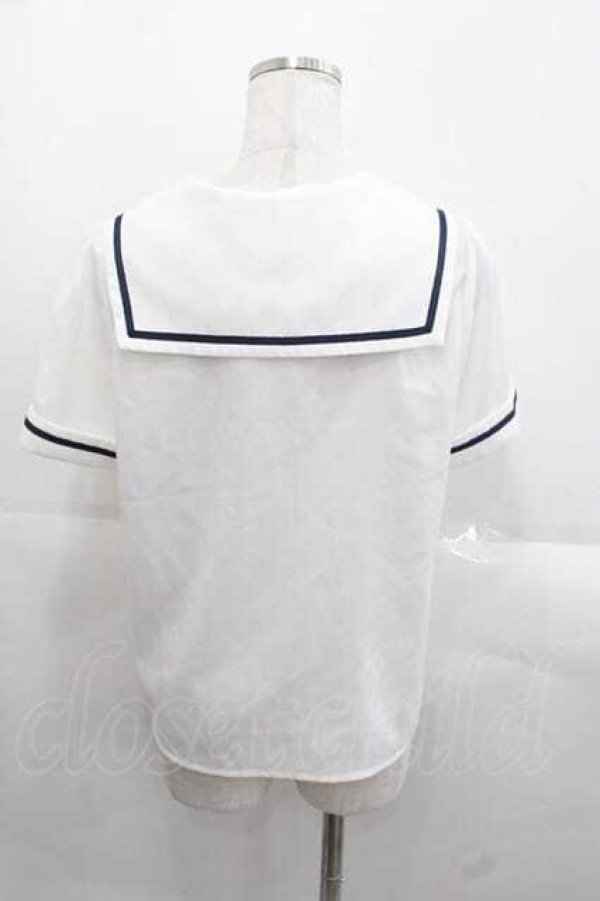 画像2: Amavel / Crown Emblemスクエアセーラーブラウス  ネイビー I-25-11-18-003-CA-BL-SA-ZI (2)