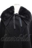 画像3: 白英工作室(BitterSweet)（海外ロリータブランド） / ファー襟袖コート S ブラック I-25-11-18-027-LO-CO-SA-ZI (3)