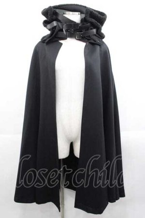 画像: alice auaa / ファー襟ロングケープコート 3 ブラック I-25-11-18-029-AA-CO-SA-ZI