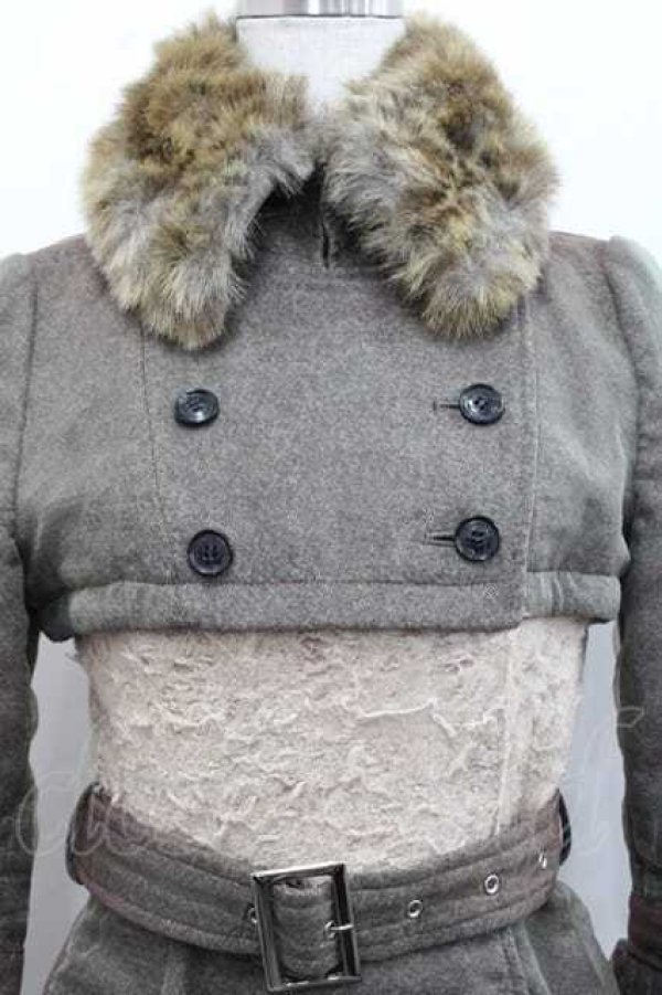 画像6: alice auaa / 虫喰いコート 3 ベージュ I-25-11-18-030-AA-CO-SA-ZI (6)