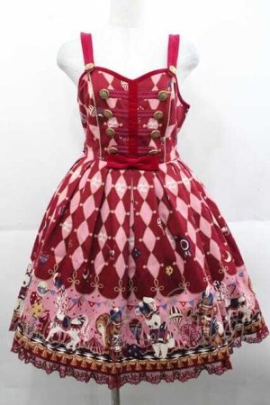 画像: Angelic Pretty / TOY MARCHジャンパースカート  ボルドー I-25-11-18-031-AP-OP-SA-ZI