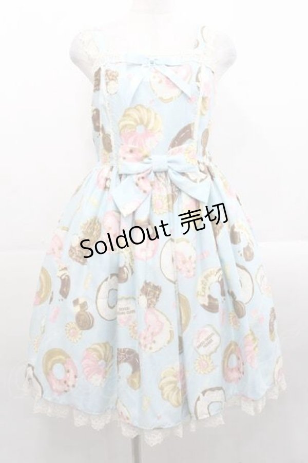 画像1: Angelic Pretty / Baked Sweets Parade Special ジャンパースカート Set  サックス I-25-11-18-032-AP-OP-SA-ZI (1)