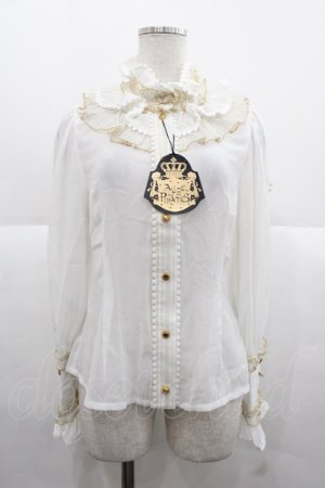 画像: ALICE and the PIRATES / スノードームブラウス  白 I-25-11-24-001-PA-BL-SA-ZI