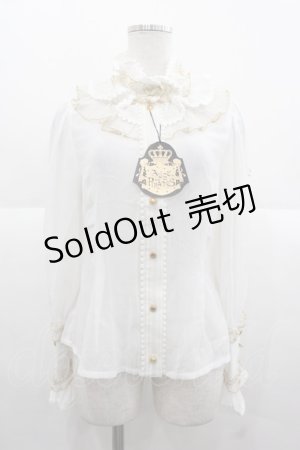 画像: ALICE and the PIRATES / スノードームブラウス  白 I-25-11-24-001-PA-BL-SA-ZI