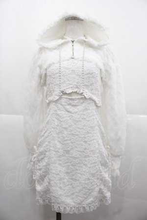 画像: Ank Rouge / おなか開きレースキャミOP  白 I-25-11-24-060-CA-OP-SA-ZI